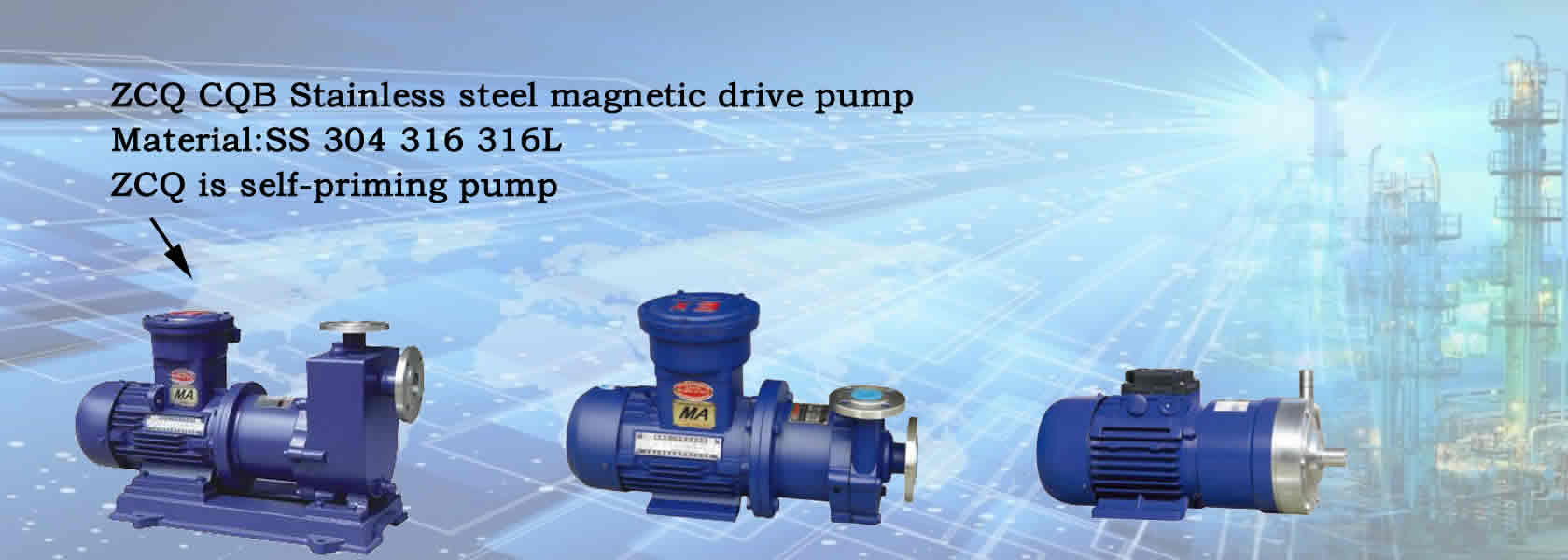 Stainless steel magnetic drive pump